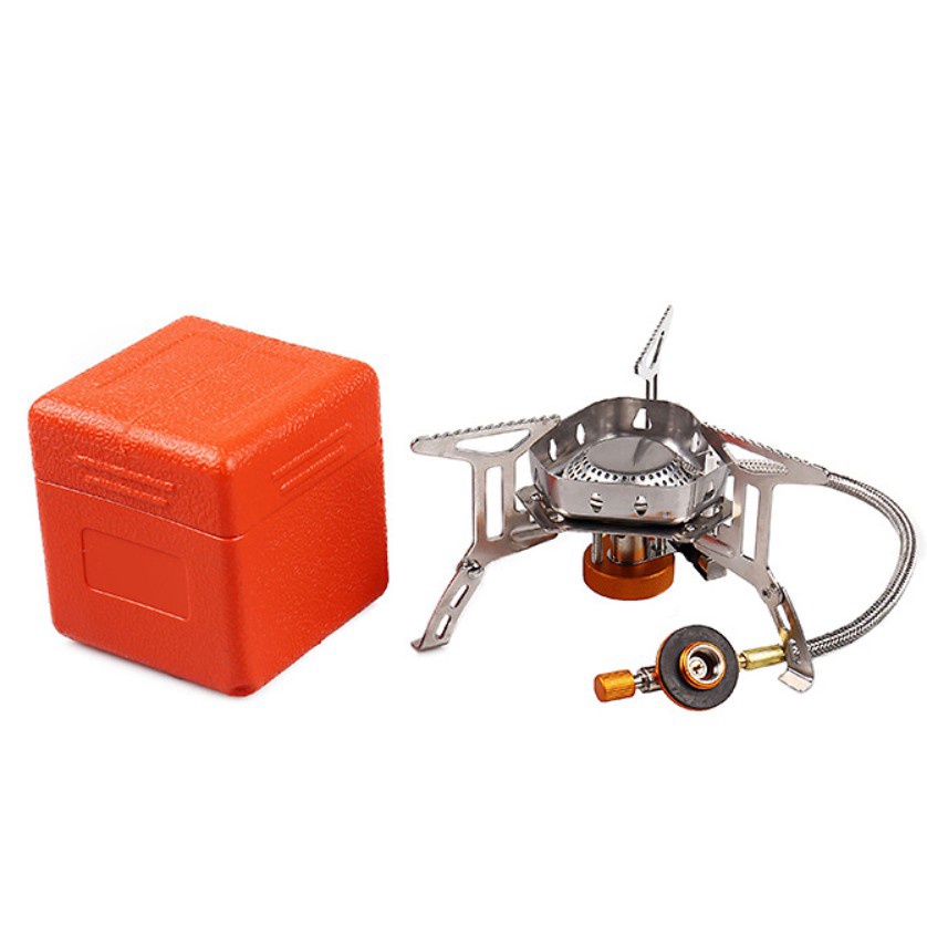 bếp gas mini du lịch NHỎ GỌN TIỆN DỤNG- bếp ga cắm trại CHỐNG GIÓ HIỆU QUẢ KHÔNG CẦN ĐẦU CHUYỂN VT HQ