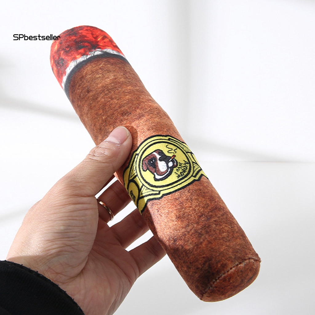 Đồ Chơi Nhai Cắn Mềm Hình Điếu Thuốc Lá Nhồi Bông Phát Ra Tiếng Ồn Đa Năng Cho Cún Cưng