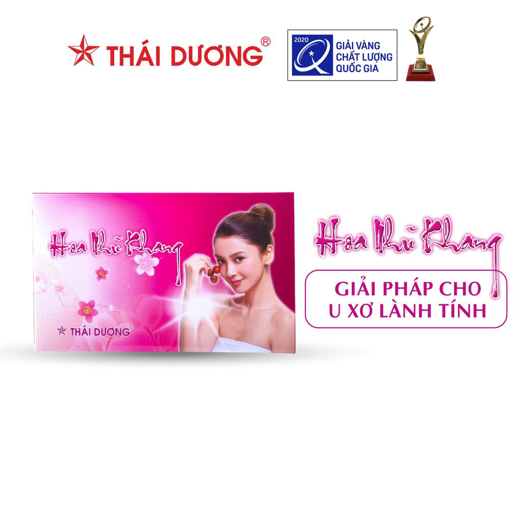 Viên hoàn Hoa Nhũ Khang Điều giải phải cho u vú, u xơ cổ tử cung 20 gói/hộp - Sao Thái Dương