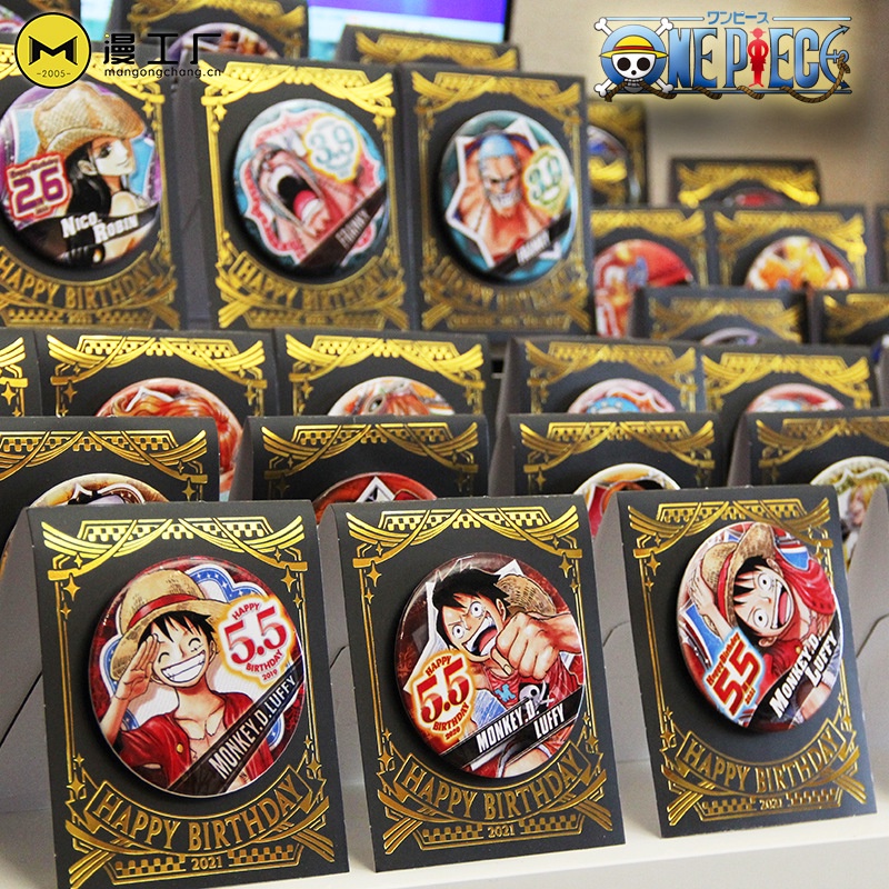 Huy Hiệu Đứng Hình Nhân Vật ONE PIECE Luffy Sauron Chopper Sanji Nami Dùng Trang Trí Sinh Nhật