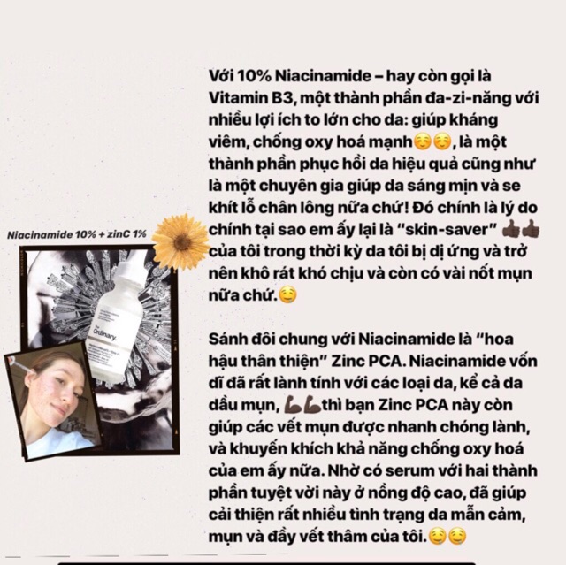 [30/60mL] Serum Tinh chất The Ordinary NIACINAMIDE 10% + Zinc 1% | BigBuy360 - bigbuy360.vn