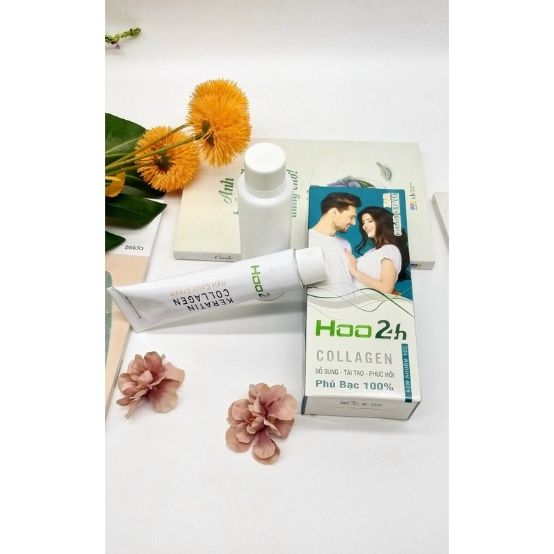 NHUỘM THỜI TRANG COLLAGEN BỔ SUNG-TÁI TẠO-PHỤC HỒI HOO24H 60ml x 2