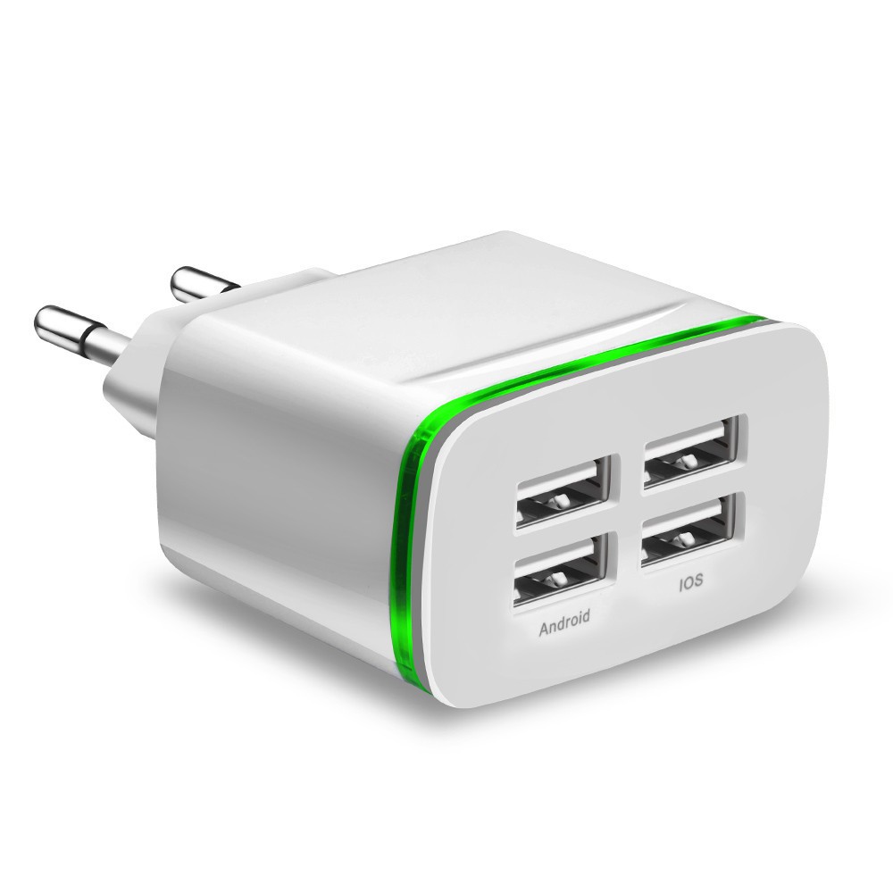Cốc sạc nhanh chia 4 cổng USB 5V tiện lợi dễ dùng