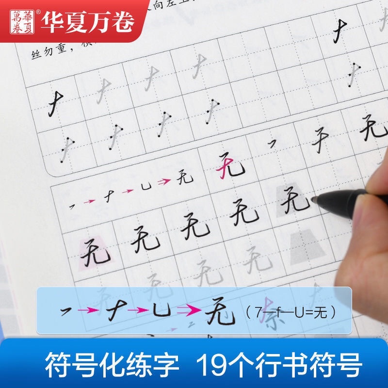 Combo 7 vở luyện viết chữ Hán (kiểu chữ hành thư)-KTBOOK