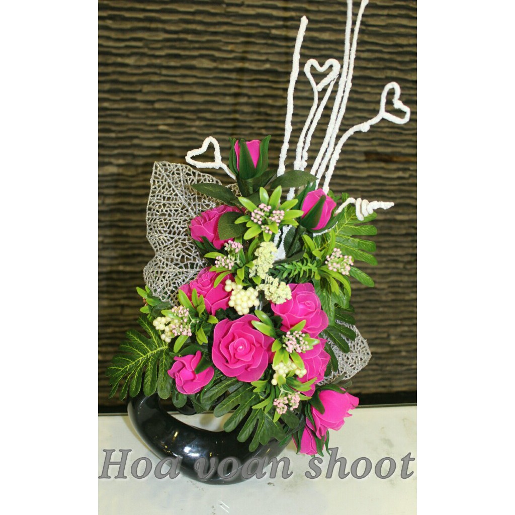 Hoa hồng bằng vải voan