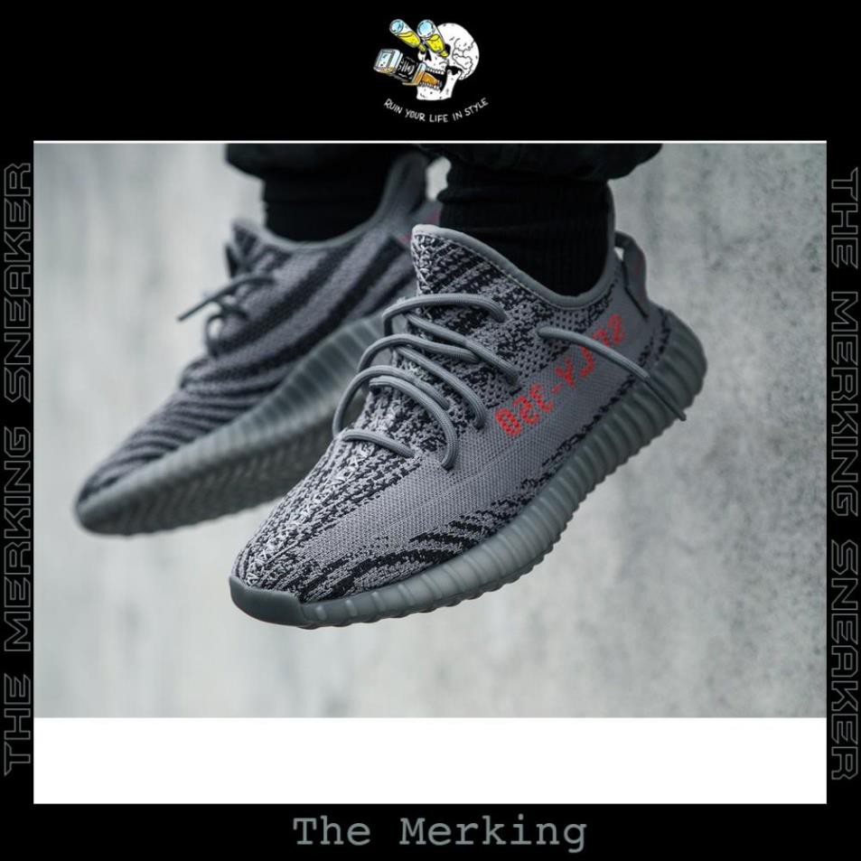 [𝐑𝐞𝐩 𝟏:𝟏] Giày YZ350 V2 Xám [FULL hộp+tất+bill chính hãng] The Merking