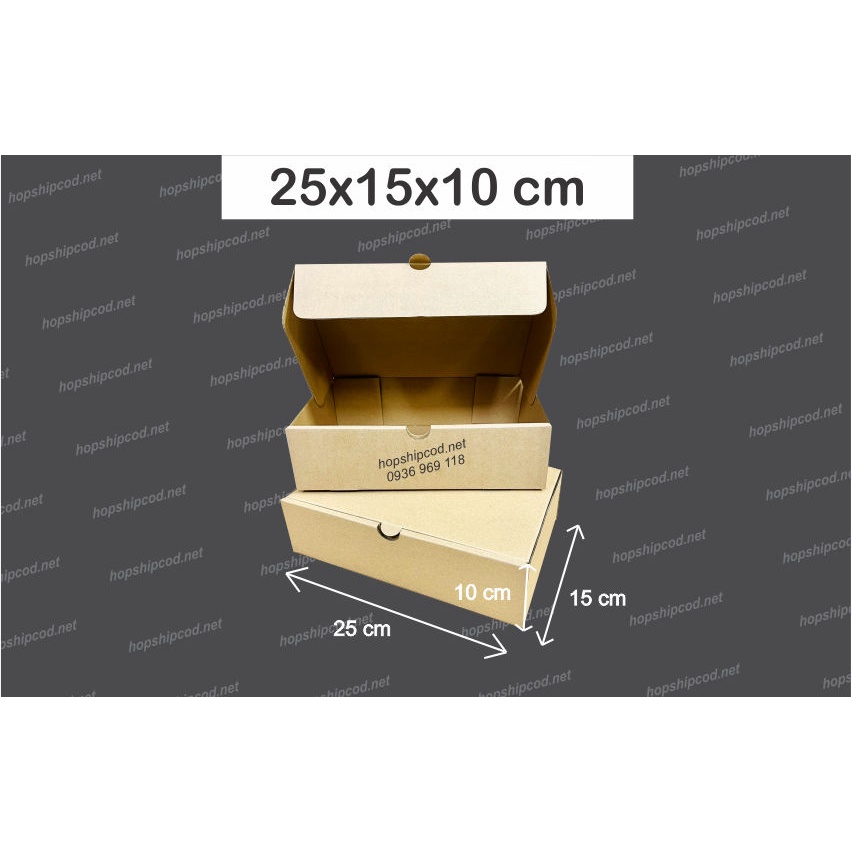 25x15x10 cm Hộp nắp gài