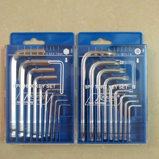 Combo bộ lục giác bi, hoa thị có lỗ ngắn Nhật Bản Kouritsu T04403, T04405 - T044035