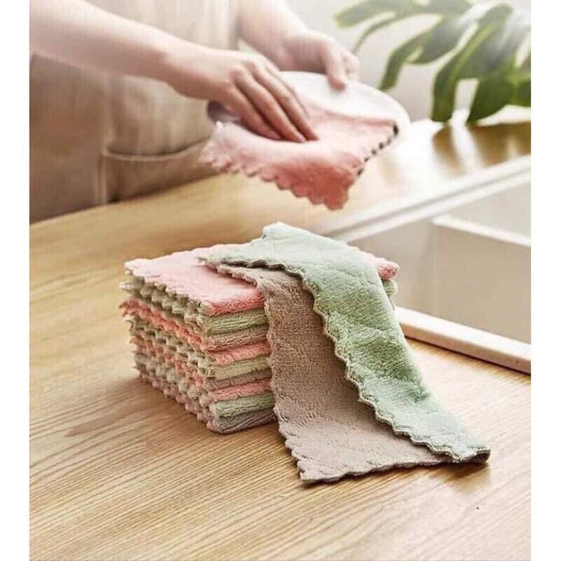 Khăn lau bếp thấm nước, khăn lau đa năng KT 30x30cm