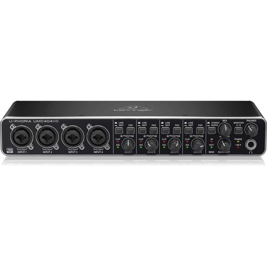 Sound card thu âm chuyên nghiệp Behringer Uphoria UMC404HD