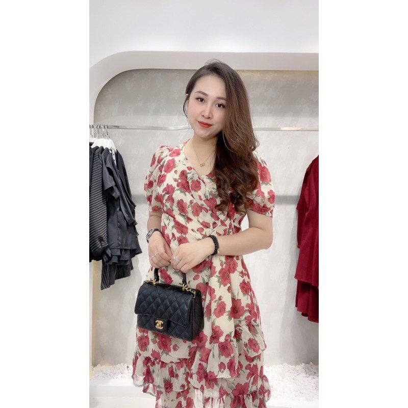 [Mã FAGREEN1505 giảm tới 30K đơn 99K] VÁY HOA ĐEN BIGSIZE (hàng có sẵn ) | BigBuy360 - bigbuy360.vn