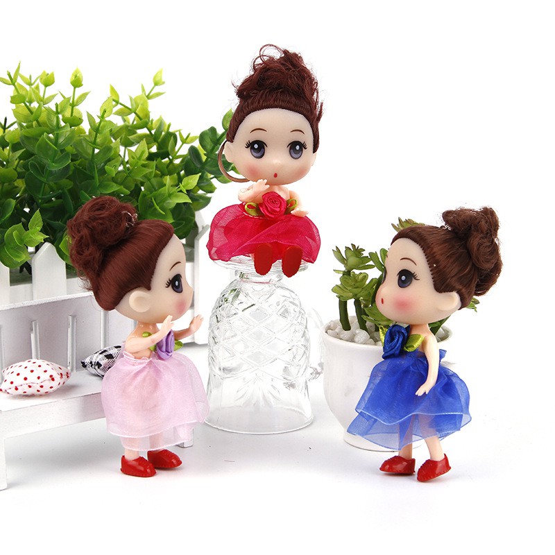 Búp bê chibi có móc khóa treo cặp xinh xắn 12cm loại móc xịn - mẫu 7