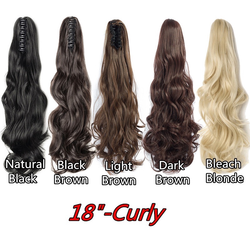 Tóc Giả Đuôi Ngựa 10 / 18 / 22 "Xoăn Dài Thời Trang Cho Nữ