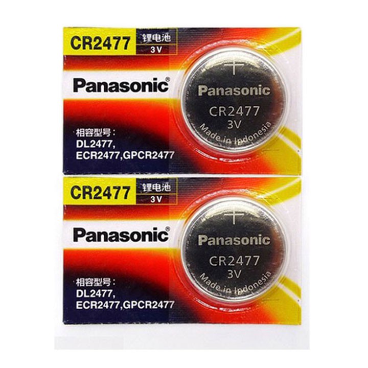 10 Pin CR2477 3V Panasonic made in Indonesia