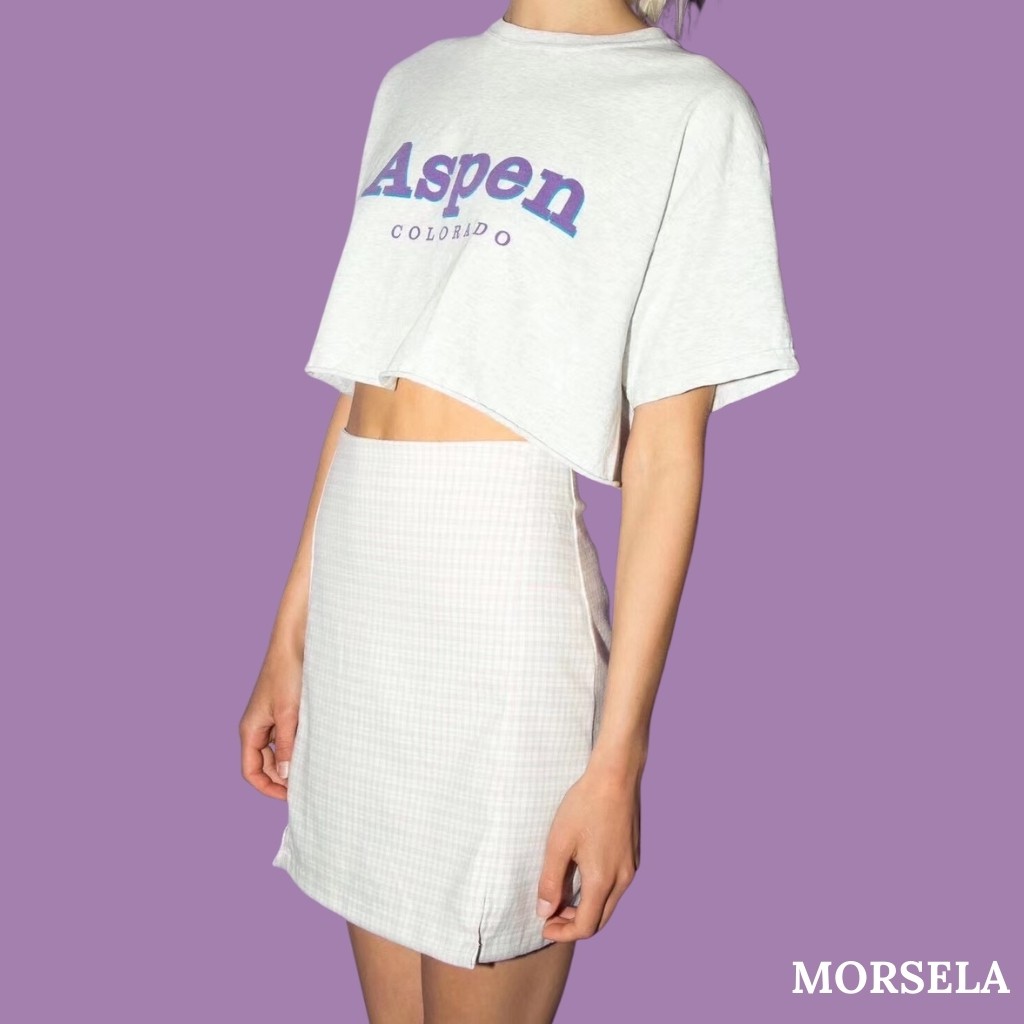 Áo croptop rộng tay lỡ ASPEN cá tính dành cho nữ - Morsela