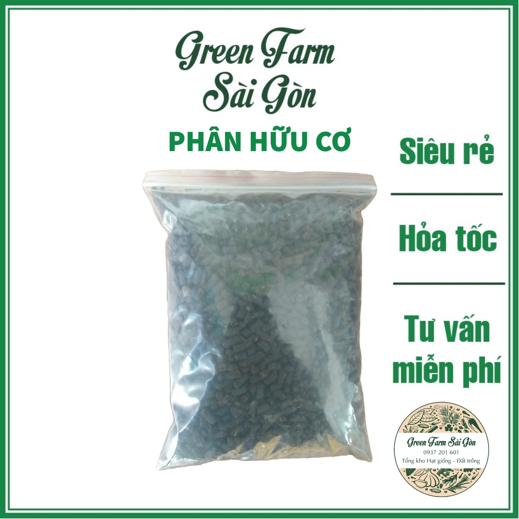 Phân hữu cơ Vi Sinh viên nén tan chậm, ngừa tuyến trùng, bón Lan, hoa kiểng sen đá, rau sạch [Siêu Rẻ]