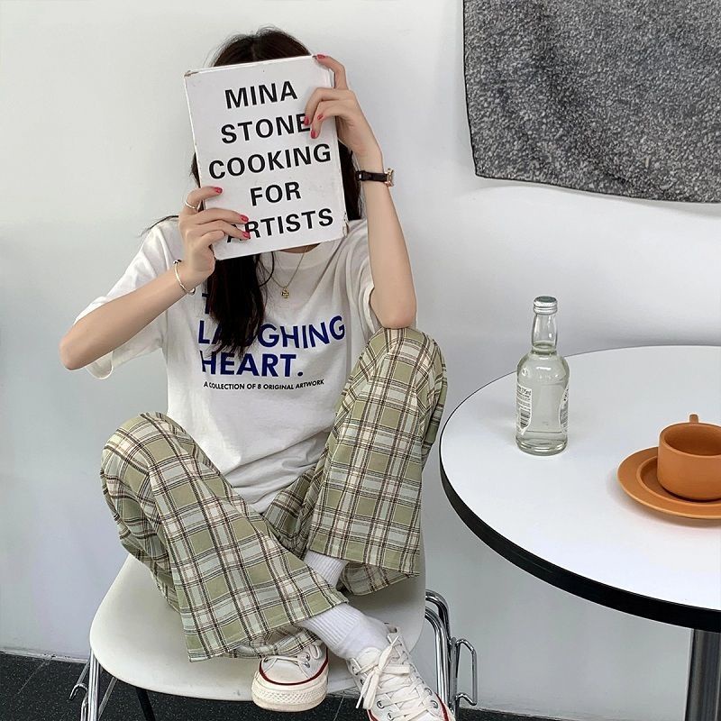 COZOK Quần Dài Ống Suông Rộng Thời Trang Hàn Quốc Dễ Phối Đồ