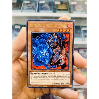 Thẻ Bài Lẻ YugiOh! Mã MAGO-EN071 - Brotherhood of the Fire Fist - Buffalo - Gold-Letter Rare - 1st Edition