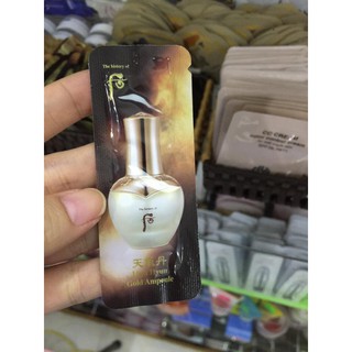 Set Tinh Chất Vàng Whoo Hwa Hyun Gold Ampoule Cheongidan Radiant Regenerating Gold Concentrate