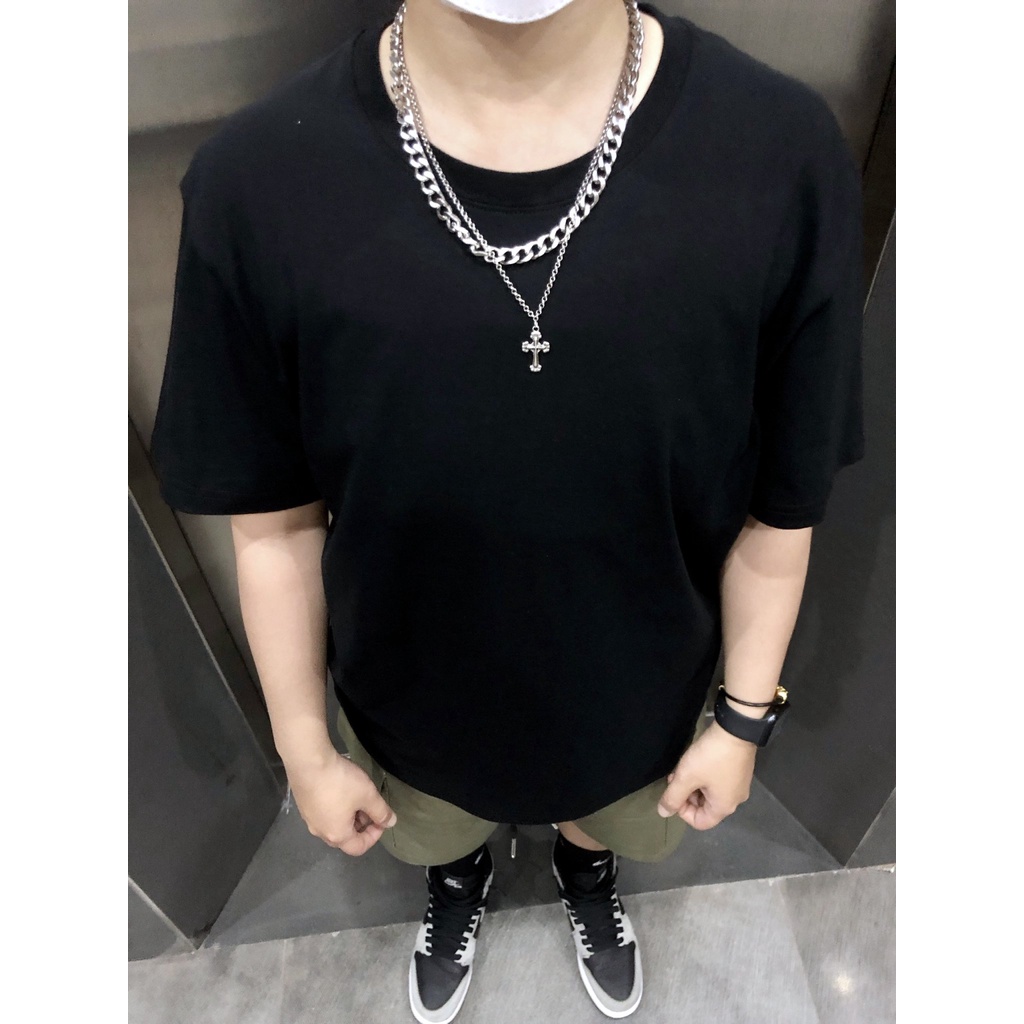 Áo Phông Trơn Tay Lỡ Nam Nữ Basic Tee 100 Cotton Thời Trang Đường Phố Cao Cấp LAYLOW Unisex