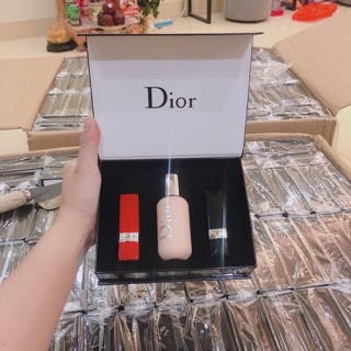 Set Kem Nền Và Son Thỏi Diorr.