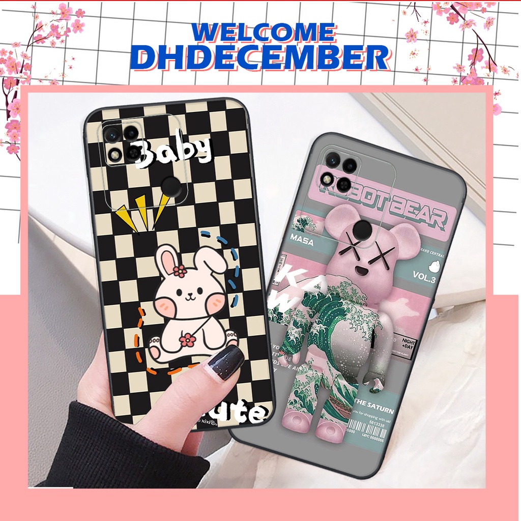 Ốp lưng Xiaomi REDMI 10A - BẢO VỆ CAMERA in hình 3D GẤU HỒNG-GẤU BE3R -XINH XẺO CỰC ĐẸP