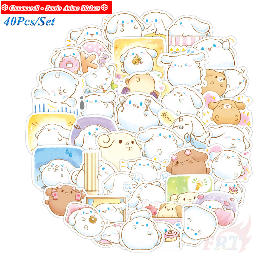 Bộ 40 Miếng Dán Trang Trí Hình Nhân Vật Cinnamoroll Series 02 - Sanrio