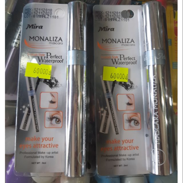 Mascara Monaliza Mira aroma không lem không trôi