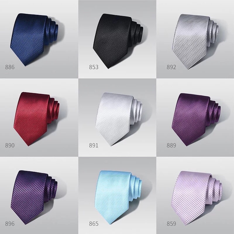 Cà Vạt Nam Công Sở VINMEN Bản 8cm Cao Cấp