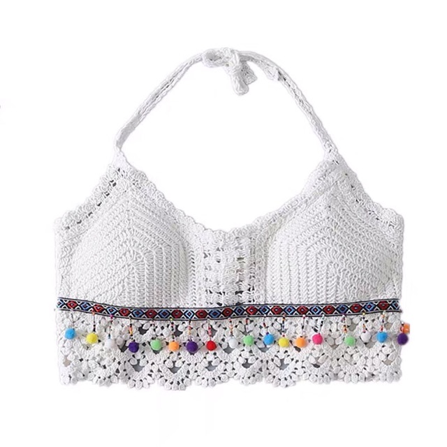 Áo bra chân vây cá - tua rua quả bông | BigBuy360 - bigbuy360.vn