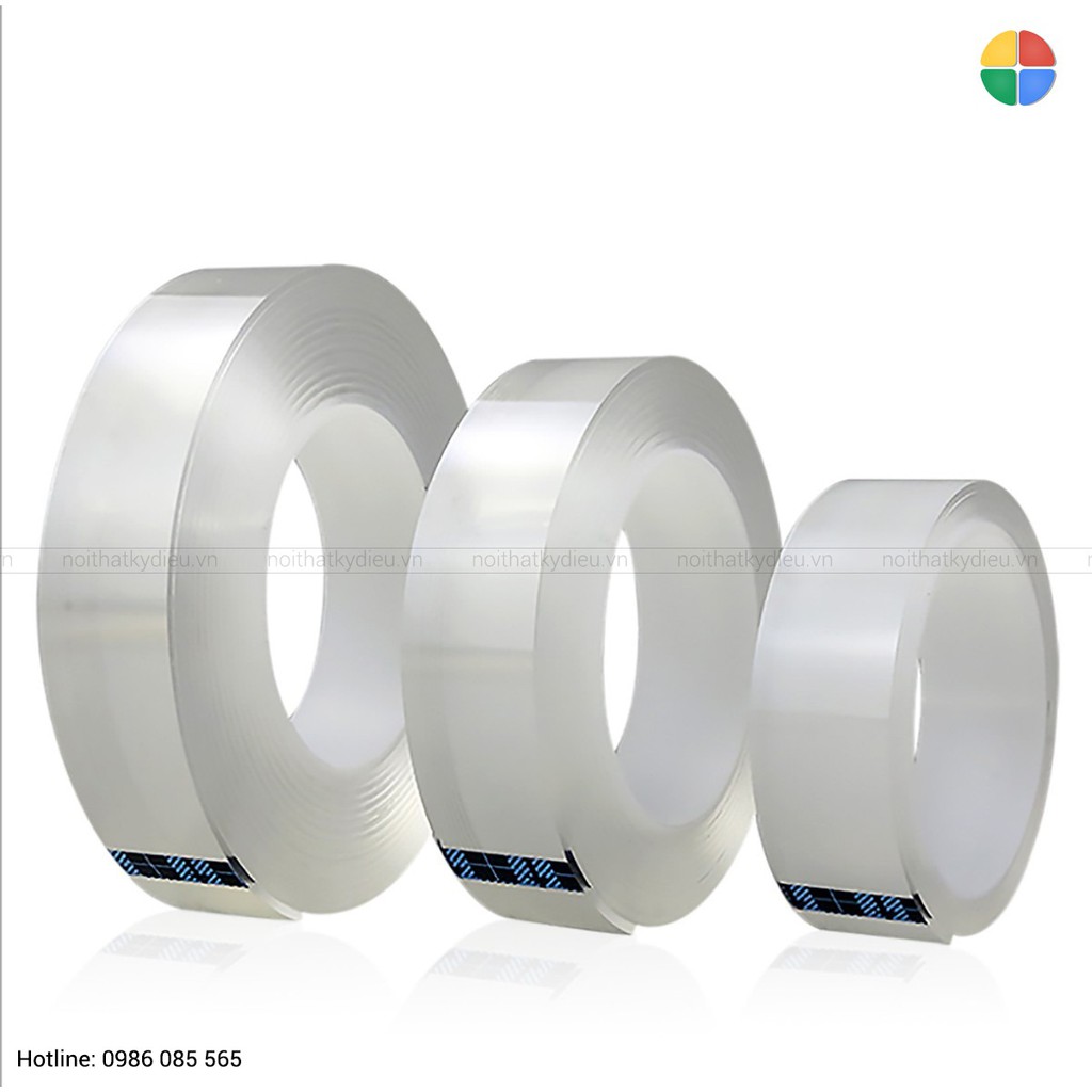 BĂNG KEO NANO 2 MẶT SIÊU DÍNH TRONG SUỐT - BĂNG DÍNH HAI MẶT ĐA NĂNG CƯỜNG LỰC 1M 3M 5M