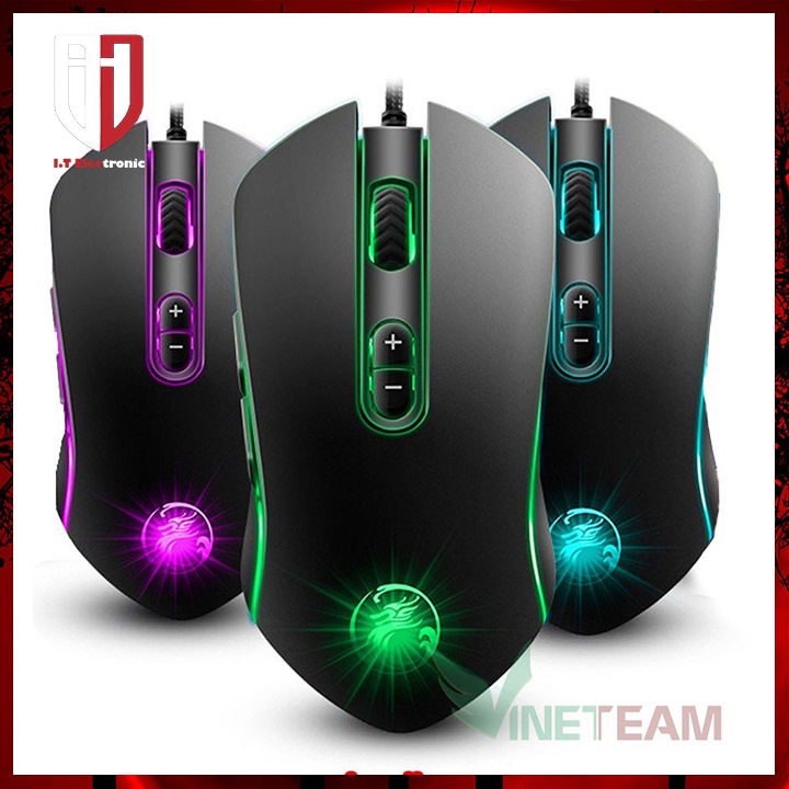 Chuột Máy Vi Tính Laptop Gaming Có Dây MOUSE APEDRA A6 Đèn Led Chuyên Game