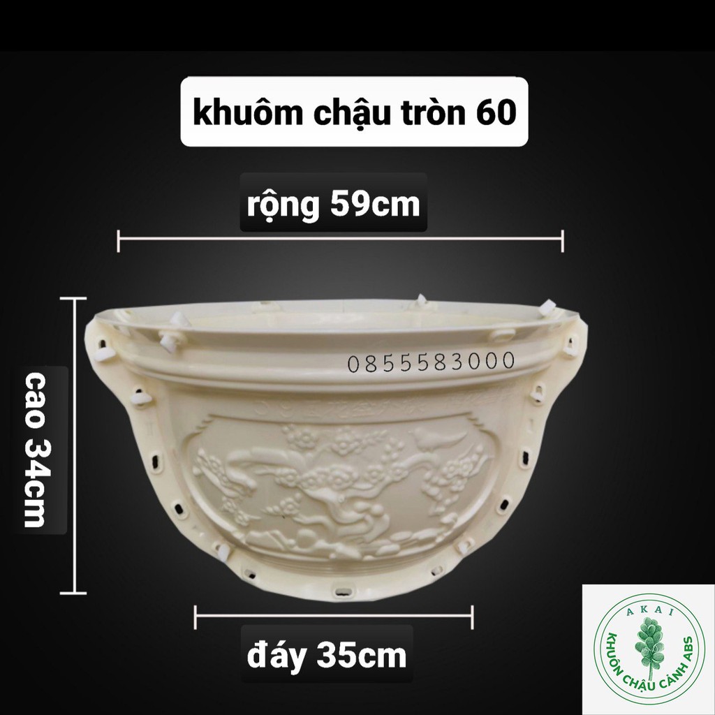 Khuôn đúc chậu tròn 60