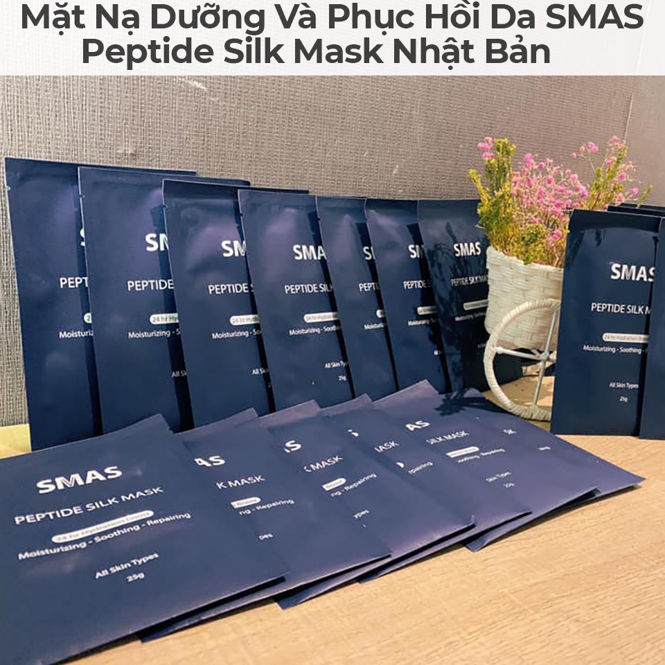 ✅ Mặt Nạ Dưỡng Và Phục Hồi Da Chuyên Sâu SMAS Peptide Silk Mask Nhật Bản