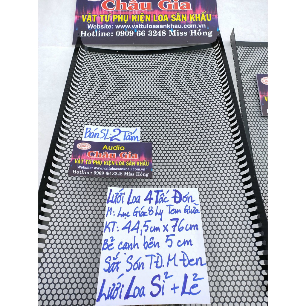 Lưới loa 4 tấc 44.5cmx 76cm 2 tấm Audio Châu Gia