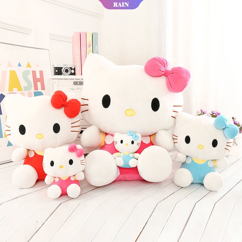 Thú Nhồi Bông Hình Hello Kitty Sanrio Dễ Thương 20cm Trang Trí Phòng Cho Bé