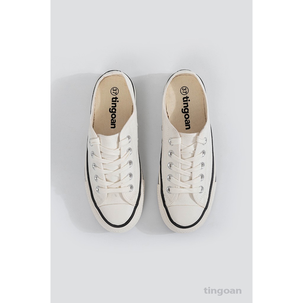[Mã FAMALLT5 giảm 15% đơn 150k] Giày vát gót trắng tingoan MEENIE SNEAKER/WH
