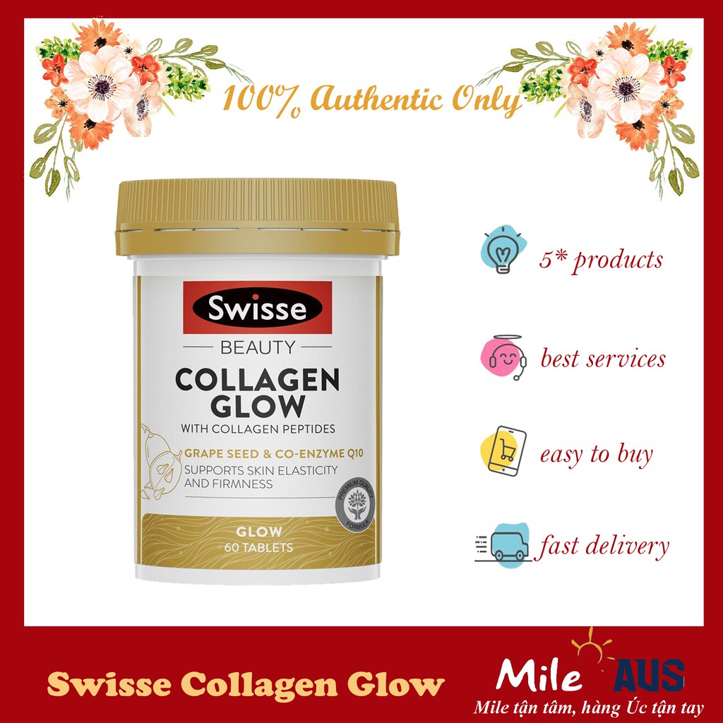 Viên uống bổ sung Collagen Peptide - Collagen Swisse Glow