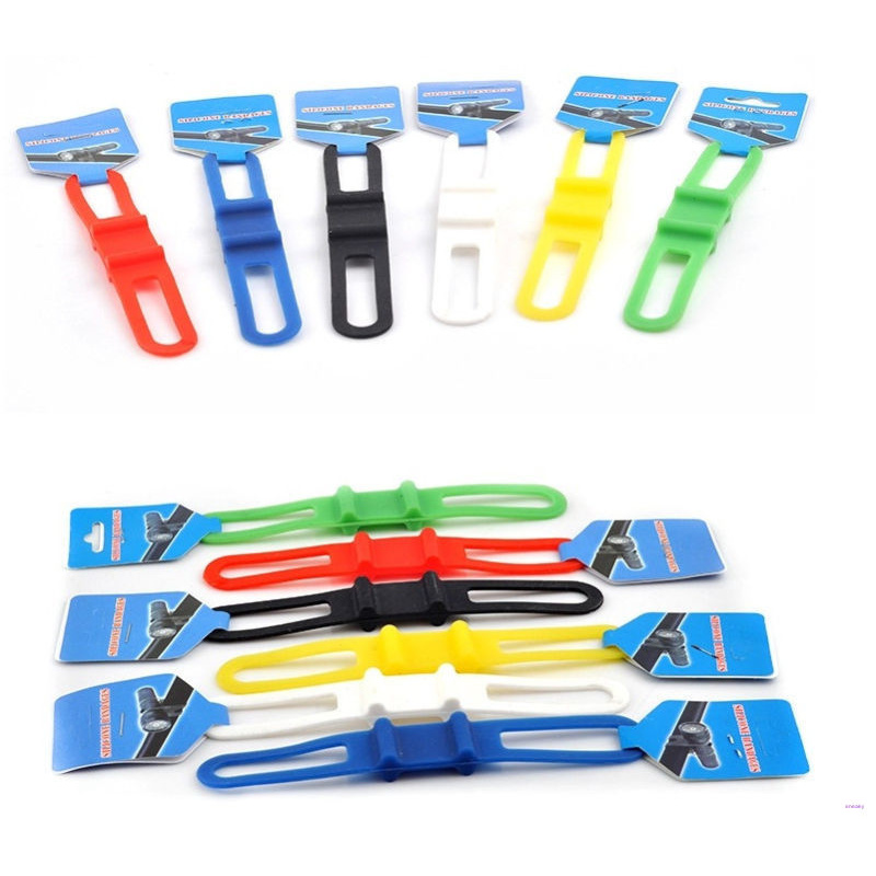 Set 5 Dây Đai Cao Su Gắn Đèn Pin Cho Xe Đạp