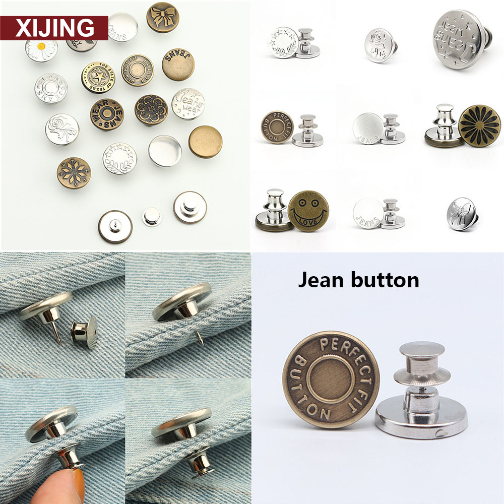 2 cái nút quần jean có thể tháo rời điều chỉnh nút kim ... - Timki