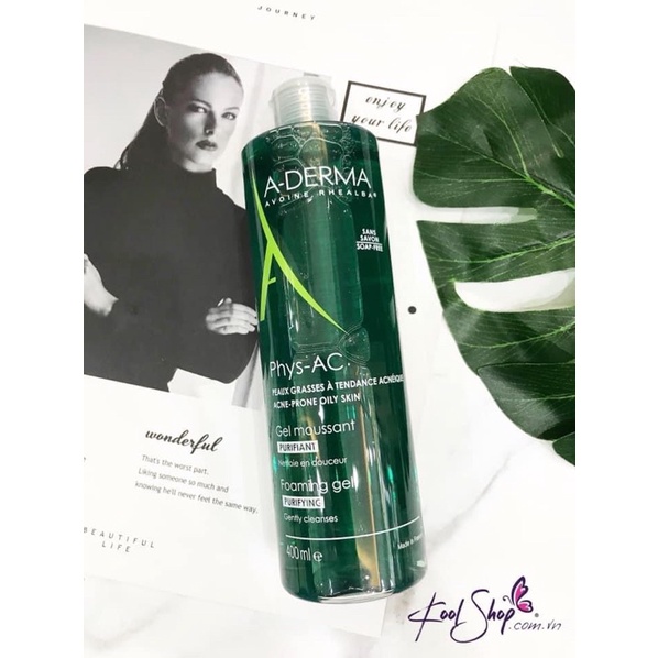 MẪU THỬ☘️Sữa rửa mặt da dầu mụn A derma Phys - AC Foaming Gel Pháp☘️