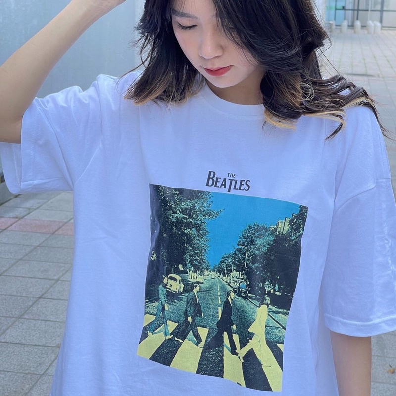 Áo Thun Nam Nữ Unisex From rộng BEATLES in 5D màu siêu đẹp hottrend giá xưởng