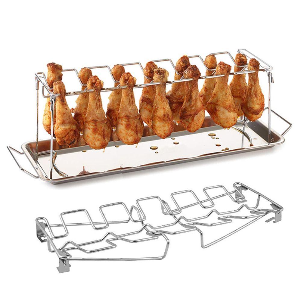 Giá Đỡ Vỉ Nướng BBQ 14 Ngăn Bằng Thép Không Gỉ