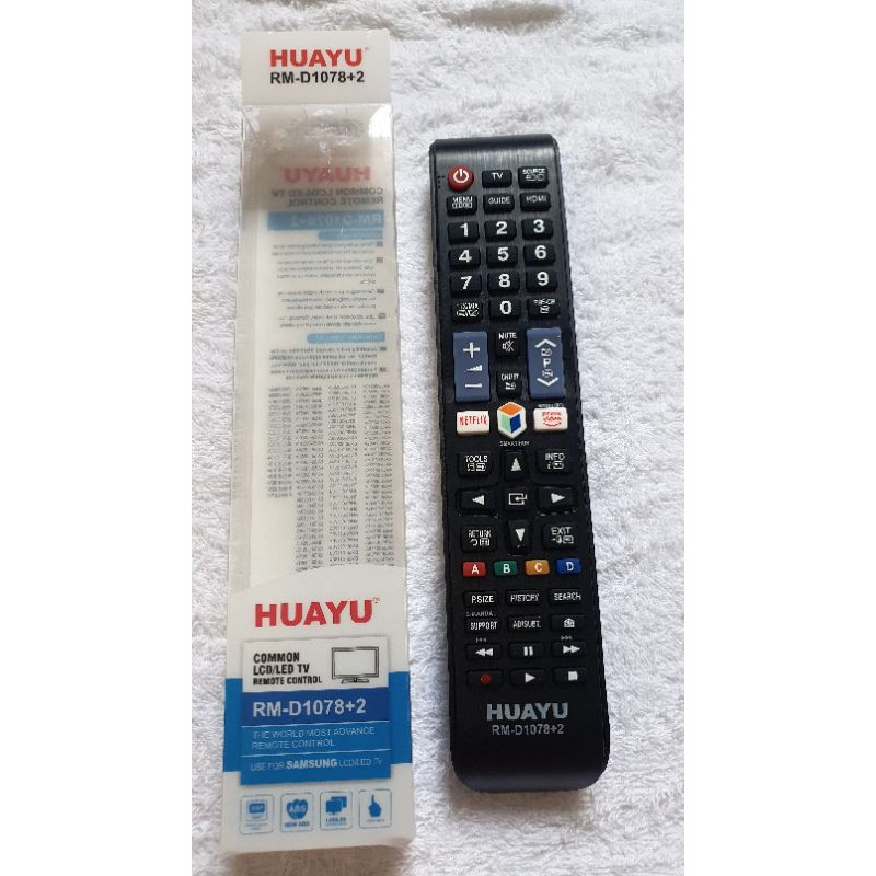 REMOTE ĐIỀU KHIỂN TIVI SAMSUNG NETFLIX RM D1078+2 HUAYU CÓ HỘP