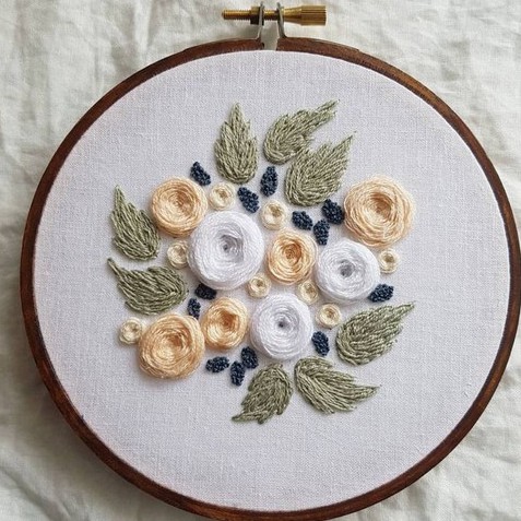 Bộ kit thêu / set nguyên liệu embroidery dành cho người mới DIY tranh trang trí Hoa Mai Đào mùa Xuân Én Nhỏ ZEN Handmade
