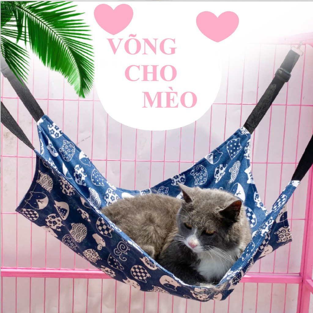 VÕNG CHO MÈO NẰM TREO CHUỒNG SIÊU HOT - VÕNG MÈO GIÁ RẺ HÀNG ĐẸP