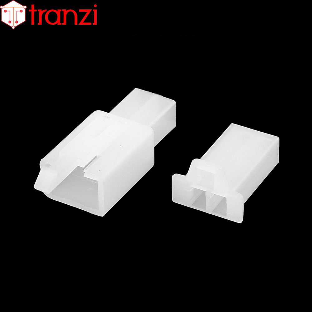 Vỏ header 2.8mm 28050 2P bộ đực cái trắng - túi 10 bộ đực cái