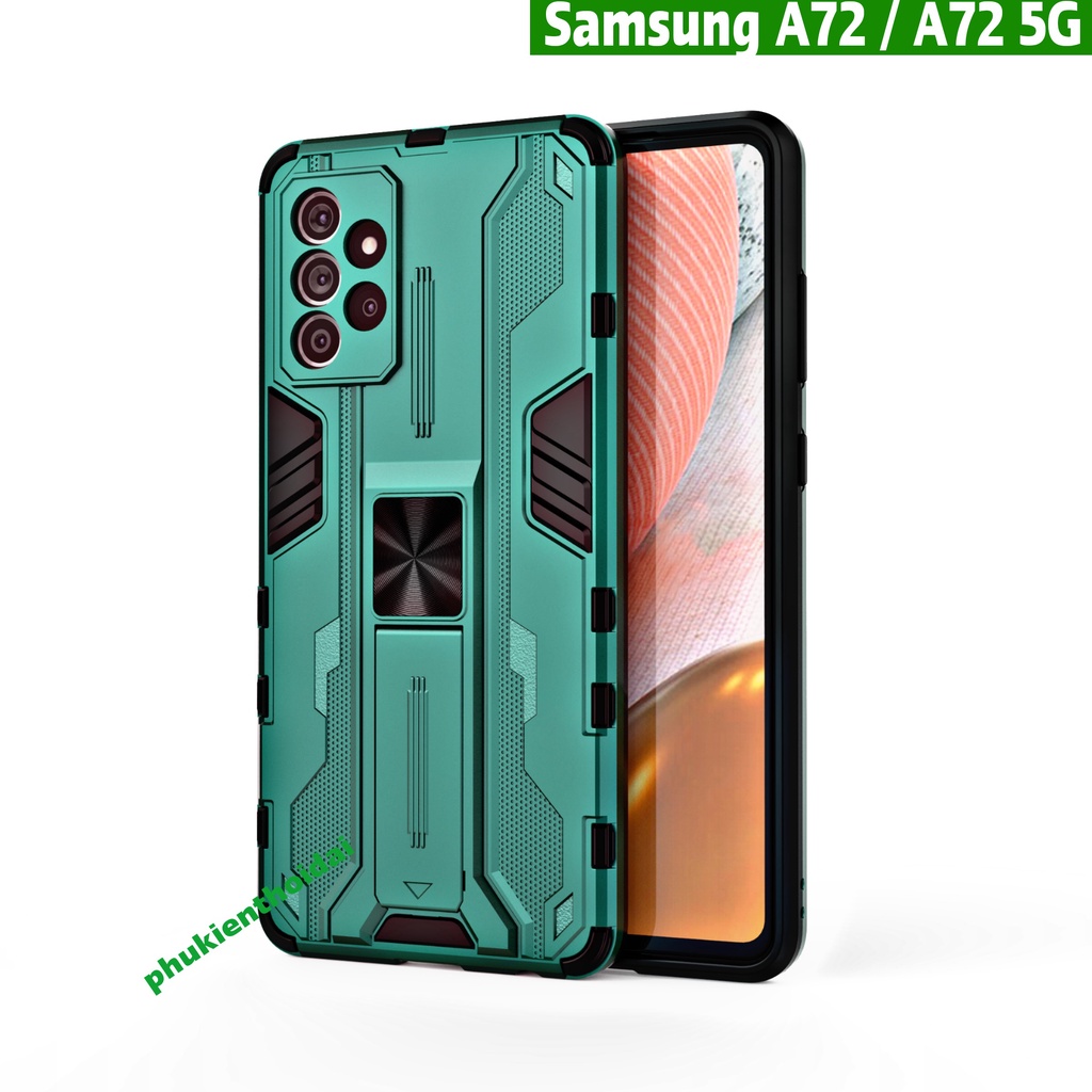 Ốp lưng Samsung A72 / A72 5G Iron Man Ver 3 chống sốc giá đỡ xem phim mặt lưng hút từ tính