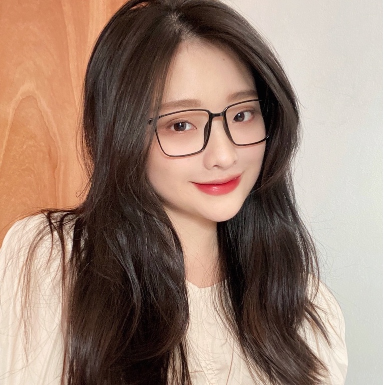 Kính gọng vuông nam nữ LILYEYEWEAR mắt to giả cận chống bụi đi đường càng thanh mảnh thời trang 1966