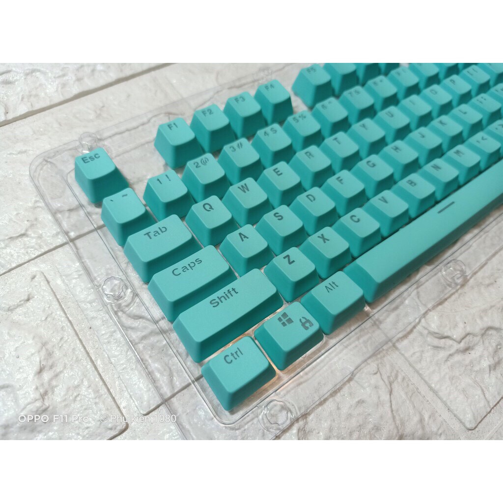 Bộ keycap PBT xuyên led 104 nút Dành cho phím cơ và cơ quang